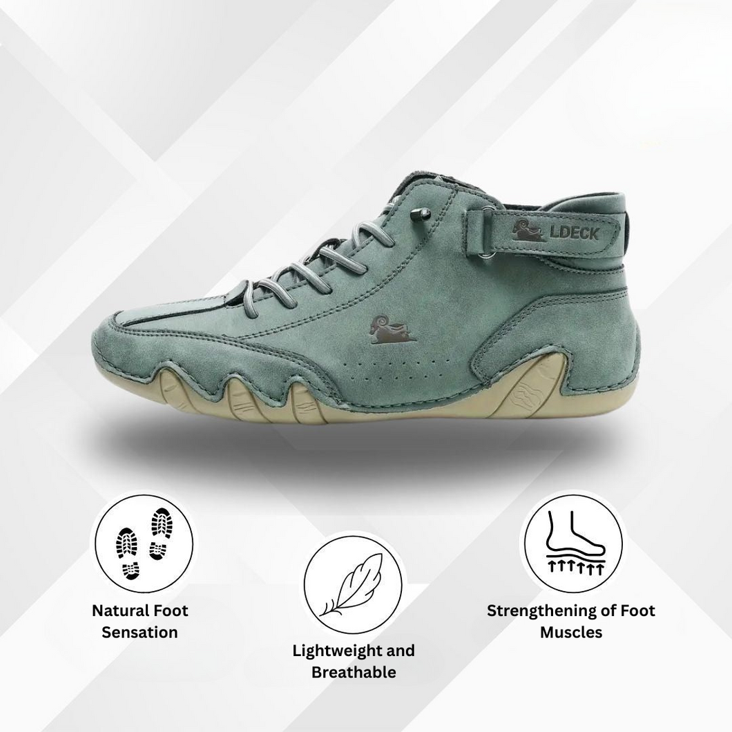 Alpaca | Ergonomic, waterproof & pain-relieving leather barefoot shoe